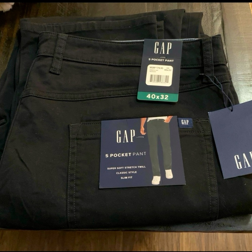 NWT! Gap Mens 5 Pocket Pant Stretch Twill Classic Style 40X32